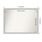 Amanti Art Non-Beveled Wood Wall Mirror, Low Luster Silver Frame